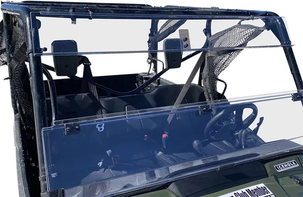 Deluxe Full Folding Windshield Clear -0