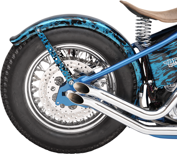 Polished Stainless Steel Drilled Brake Rotor Silver, Polished, 1, nordicamoto.ro