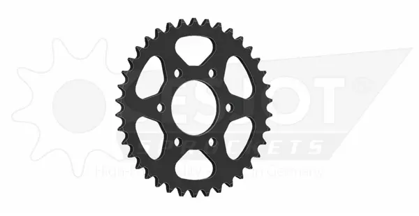 Pinion standard spate 525 negru, 1, nordicamoto.ro