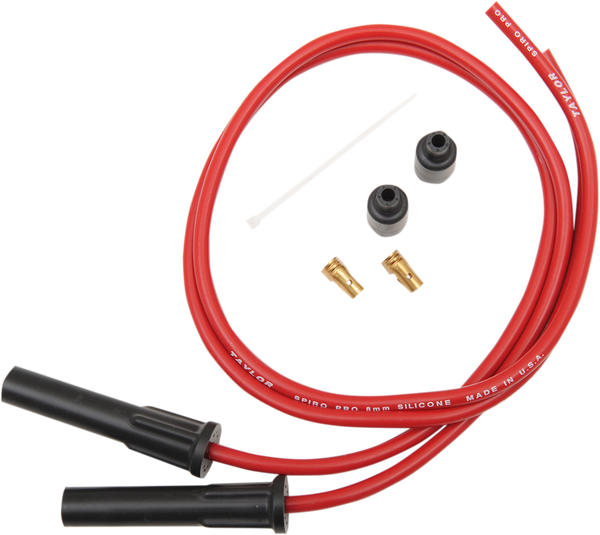 8 Mm Pro Comp Spark Plug Wire Kit Red, 1, nordicamoto.ro