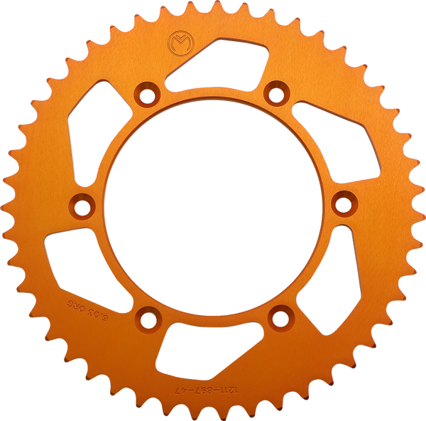 MOOSE RACING Rear Aluminum Sprocket Orange, 4, nordicamoto.ro