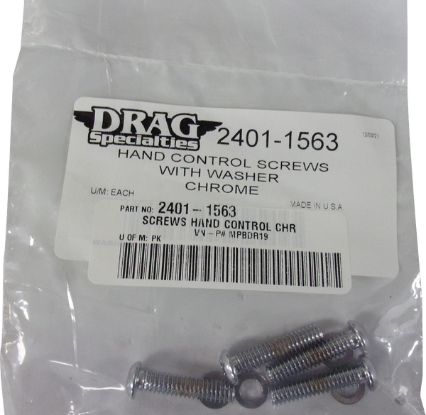 Hand Control Screw Kit Silver, 1, nordicamoto.ro