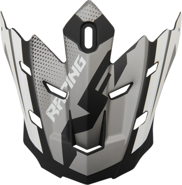 Fx-17 Holeshot Visor Peak Frost Gray/black/white Black, Gray, White ONE SIZE, 1, nordicamoto.ro