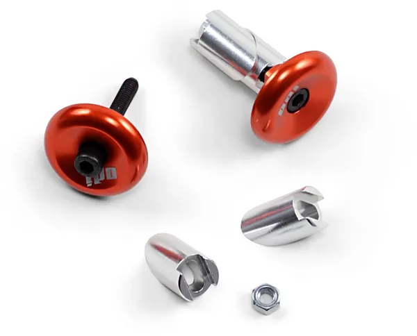 Aluminum Handlebar End Plug Orange-0