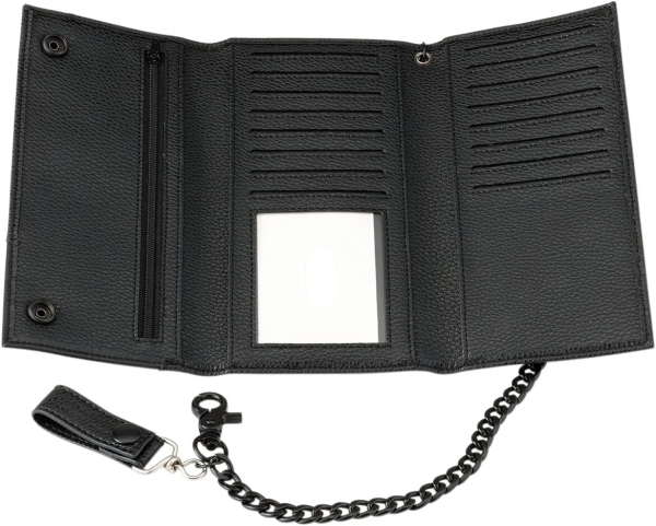 Portofel Z1R Lant Lung Negru, 2, nordicamoto.ro