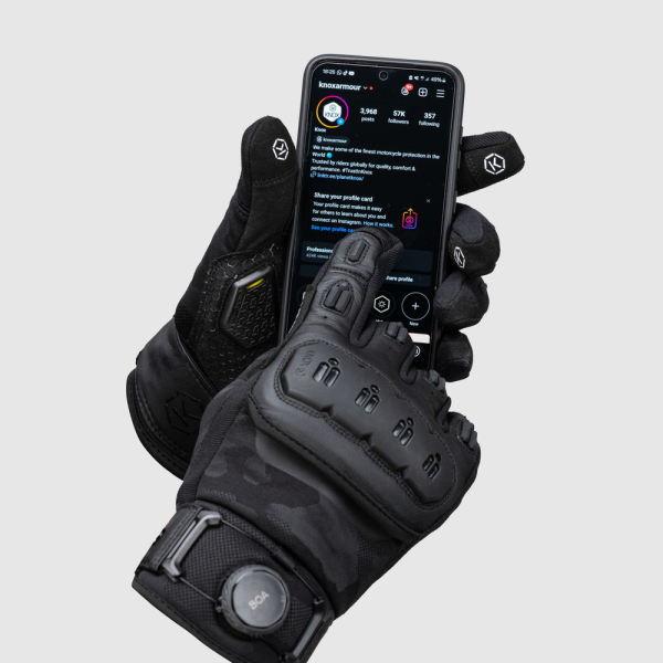 Mănuși Moto Knox Orsa Textile OR4 Negru, 13, nordicamoto.ro