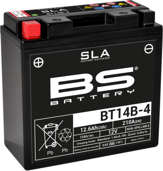 Sla Factory- Activated Agm Maintenance-free Battery Black 