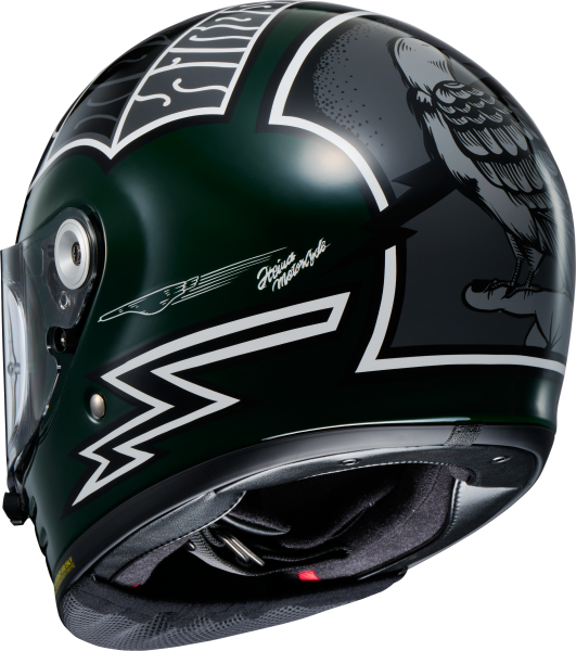 Casca integrala SHOEI GLAMSTER06 HEIWA MOTORCYCLE TC-4 Verde/Alb XXL-5