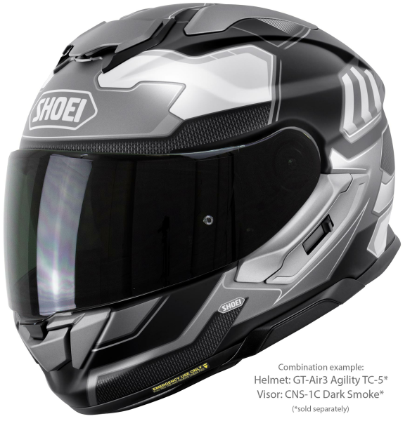 Casca integrala SHOEI GT-AIR3 AGILITY TC-5 Alb/Negru Mat XXL-4