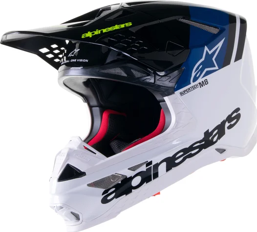 Helmet M8 Rad2 Bl-w GlBlack  L, 1, nordicamoto.ro