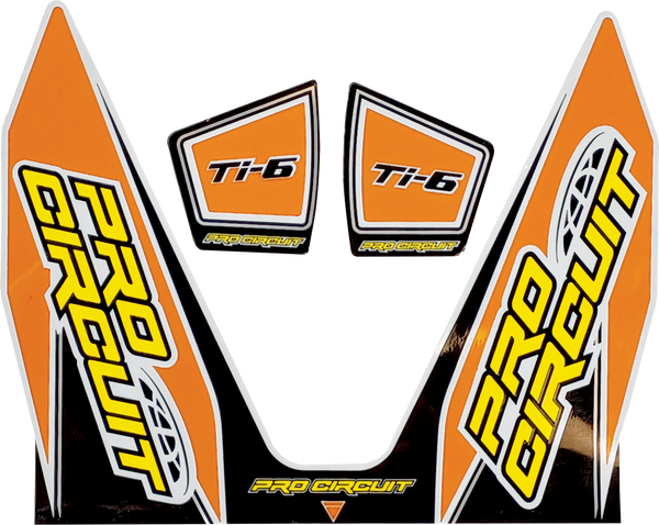 Ti-6 Exhaust Decals Orange -0