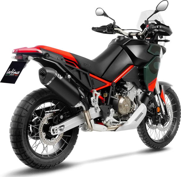 Tobă de eșapament LeoVince LV-14 Black Edition Slip-On pentru Aprilia Tuareg 660, 4, nordicamoto.ro