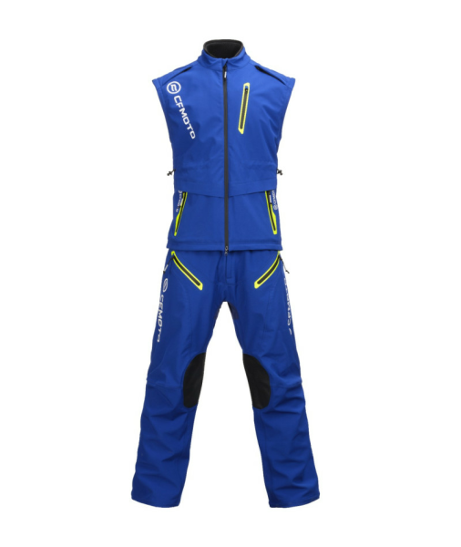 SET ECHIPAMENT MOTO CFMOTO RALLY TEXTIL – JACHETĂ + PANTALONI, ALBASTRU / GALBEN, 18, nordicamoto.ro