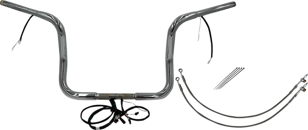 Plug & Play Ez Install 1-1/4(r) Round Top Handlebar Kit Black, 2, nordicamoto.ro
