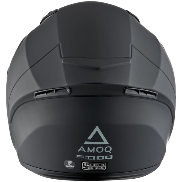 Cască AMOQ FI100 Solid Matt Negru S, 4, nordicamoto.ro