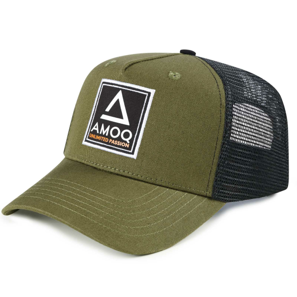 Șapca AMOQ Trucker Verde Închis – Mărime Unică, 2, nordicamoto.ro
