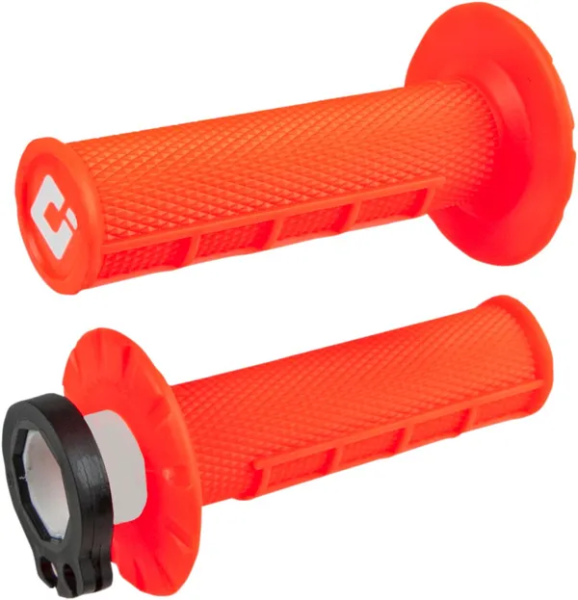 V2 Waffle Lock-on Grips Orange-1