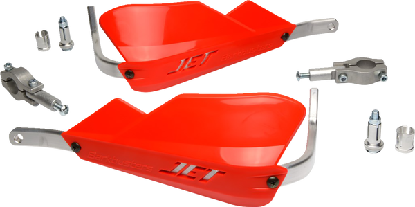 Jet Handguards For Straight Handlebar Red, 1, nordicamoto.ro