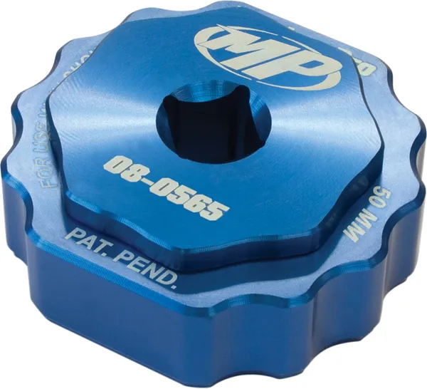 Showa Twin Chamber Fork Cap Tool Anodized, Blue-2