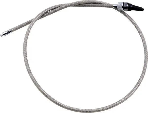 Armor Coat Braided Stainless Steel Speedometer Cable For Harley-davidson Silver-1
