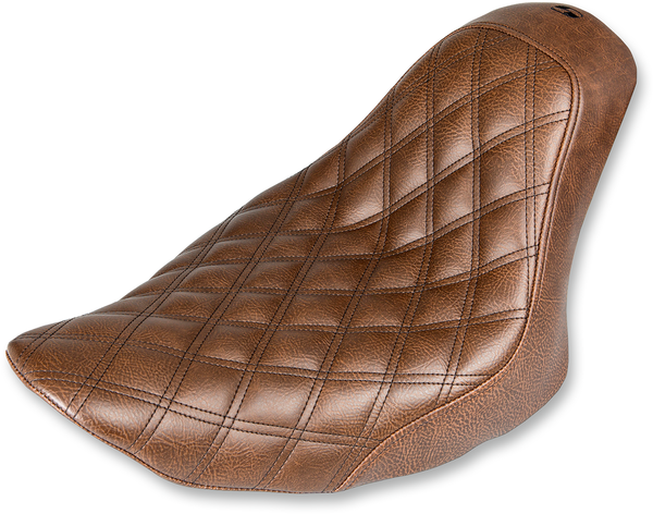 Renegade Lattice Stitch Solo Seat Brown, 1, nordicamoto.ro