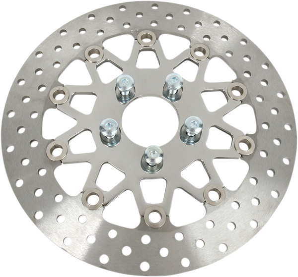 Brake Rotor Black, Silver, Stainless Steel, 1, nordicamoto.ro