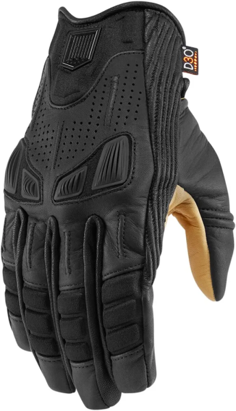 Manusi Textil/Piele Icon AXYS™ Black/Tan-4