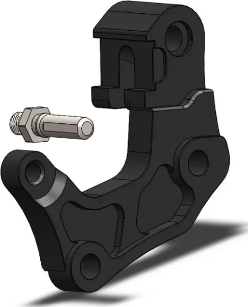 Adapter Bracket Brake Caliper Black, 1, nordicamoto.ro