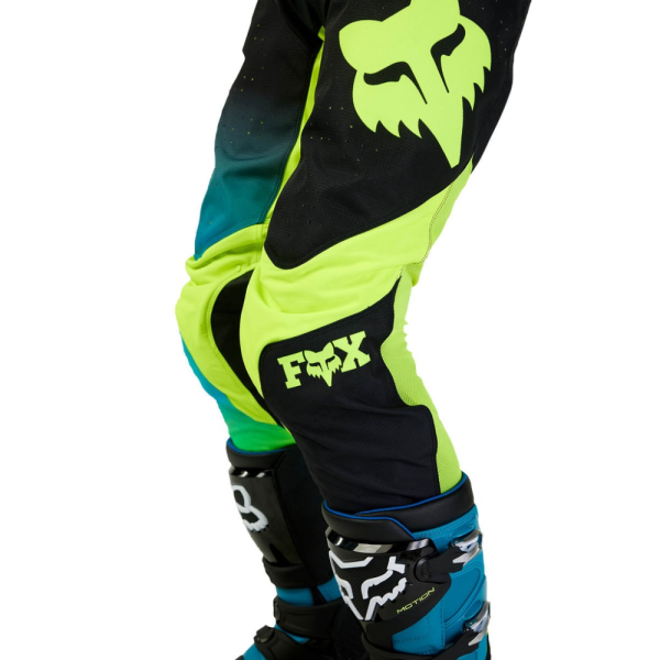 Pantaloni Moto Fox 360 Streak Negru/Galben-0