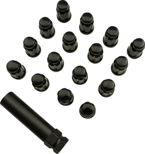 Splined Lug Nut Black -1