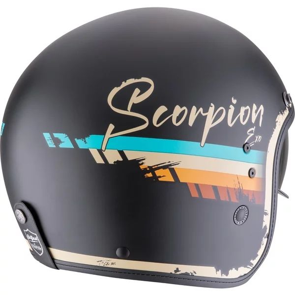 Casca open face SCORPION BELFAST EVO ADONIS XL Alb/Rosu/Albastru, 3, nordicamoto.ro