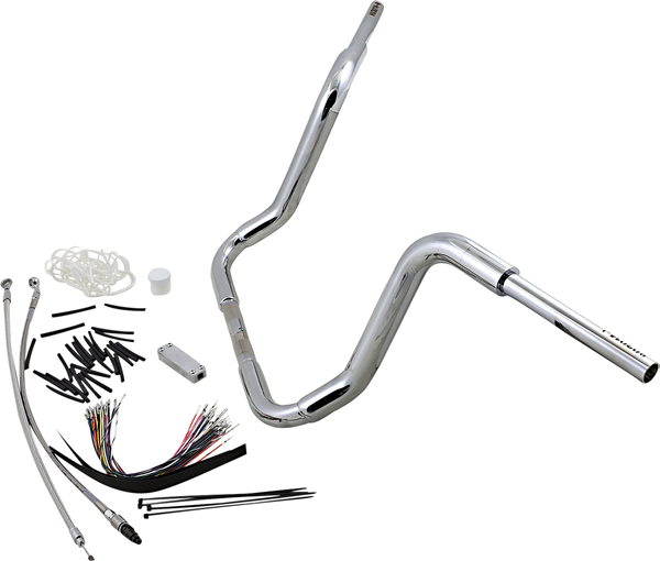 1-1/2(r) Ez Install Rounded Top Handlebar Kit Silver, 2, nordicamoto.ro