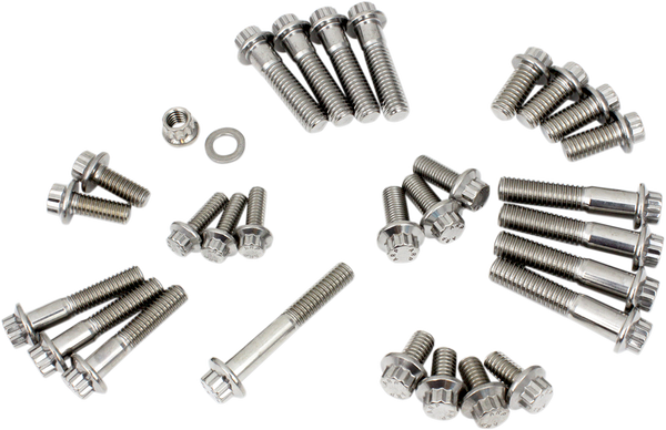 Dress Up Fastener Kit Silver, 1, nordicamoto.ro