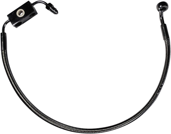 Designer Series Dot Front Lower Brake Line Kit Black, Black Pearl, 1, nordicamoto.ro