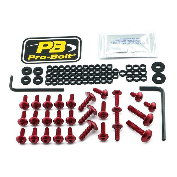 Fairing Bolt Kit For Kawasaki Red, 1, nordicamoto.ro