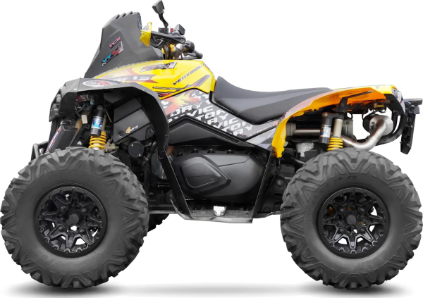 Tobă de eșapament LeoVince LV One Evo Slip-On pentru Can-Am Renegade 1000 G2 G3 2012-2024, 4, nordicamoto.ro