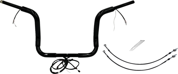 Plug & Play Ez Install 1-1/2(r) Round Top Handlebar Kit Black, 1, nordicamoto.ro