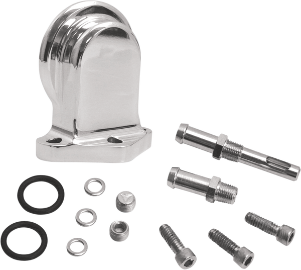 Oil Filter Mounting Bracket Kit Polished, 1, nordicamoto.ro