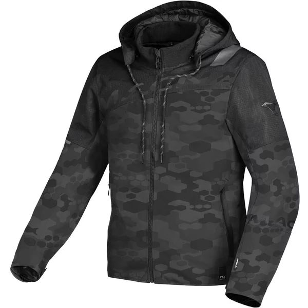 Geaca impermeabila Macna Racoon Negru/Gri camo XXL, 33, nordicamoto.ro