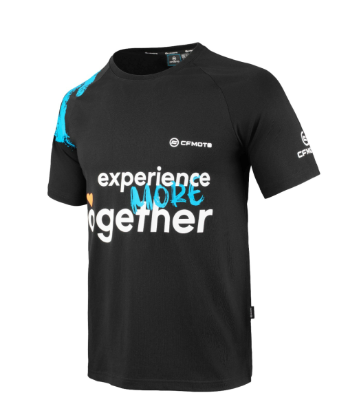 TRICOU CFMOTO ROMANIA EXPERIENCE MORE TOGETHER NEGRU/ALBASTRU, 1, nordicamoto.ro