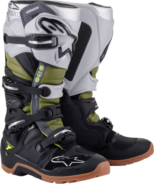Tech 7 Boots Black, Silver 47, 1, nordicamoto.ro
