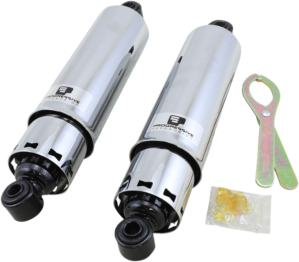 412 Series Shocks Black, Chrome, 1, nordicamoto.ro