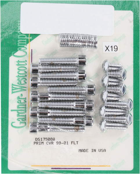 Primary Bolt Kit Chrome, 1, nordicamoto.ro