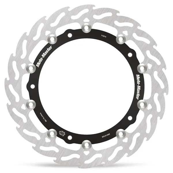 Flame Series Floating Rotor Black, Silver 