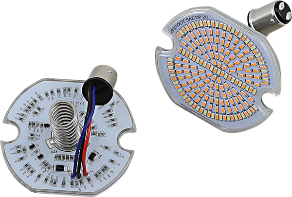 Luminez Led Turn Signal Inserts Amber, White, 4, nordicamoto.ro