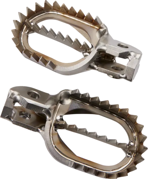 MOOSE RACING Titanium Footpegs Silver 