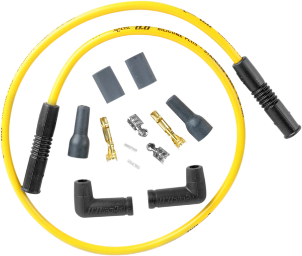 Universal 8.8 Mm Wire Kit For 2-cylinder Yellow, 1, nordicamoto.ro