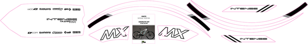 Graphics Kit For Tazer Mx White, 1, nordicamoto.ro