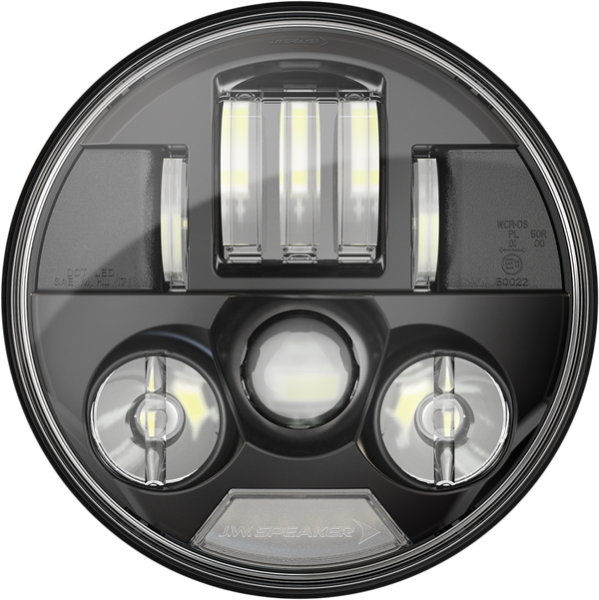 5 3/4(r) Led Headlight Black, 2, nordicamoto.ro