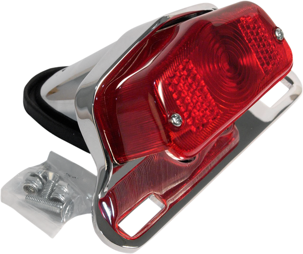 Lucas-style Taillight With Chrome Bracket Chrome